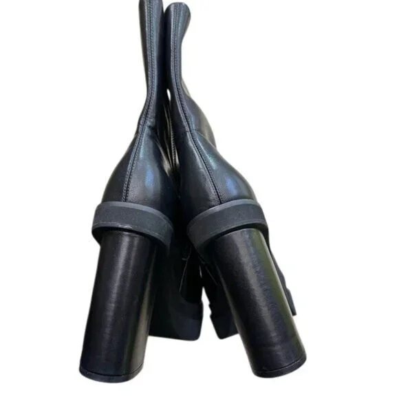 10th Floor Milano Leather Blocked-Heeled Platform - Picture 6 of 14